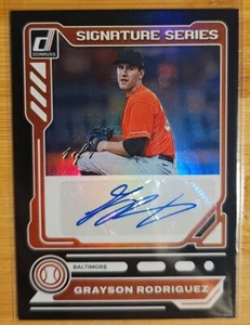 2023 Donruss Grayson Rodriguez Signature Series Black Auto 1 Of 1 Orioles 🔥 1/1 - Bild 1 von 4