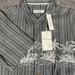 Camisa Tommy Bahama Para Hombre M Palmetto Grove Bordada Abotonada Manga Corta NUEVA - Imagen 1 de 13