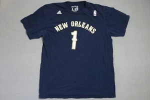 Adidas Tyreke Evans New Orleans Shirt Mens Large Blue NBA - Picture 1 of 9