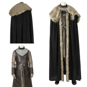 Jon Snow Costume cosplay Suit Game of Thrones Season 8 Full set with Cloak - Picture 1 of 20