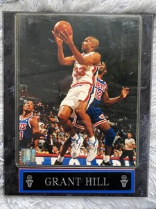 GRANT HILL 8X10 Glossy Photo 9X12 Wooden Wall Name Plate Plaque Detroit Pistons - Picture 1 of 3