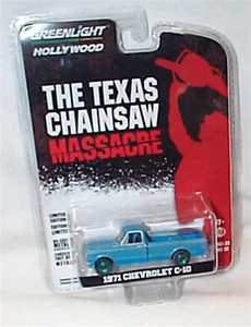 Greenlight 1/64 The Texas Chainsaw Massacre 1971 Chevy C-10 44820 B grüne Basis - Bild 1 von 2