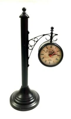 Antique Victorian Double Sided Station Clock Nautical Maritime Table Decor Clock - Image 1 of 3