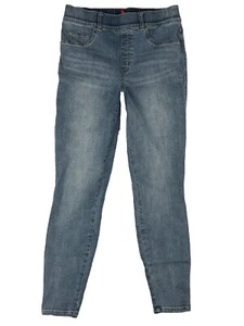 Spanx Jeans Damen M/M blau Pull On Gummibund Tapered Hem Denim Hose - Bild 1 von 14