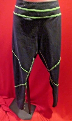 ~ZELLA Womens Dotted Training Yoga Work Out Pants 1X Lime Green Trim - Image 1 of 4