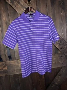 Nike Tiger Woods Collection Golf Shirt Men’s M Purple Polo Golf Active Stretch - Picture 1 of 5