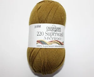 Cascade Farms Yarn 220 Superwash Merinowolle Col 68 Olive 100g 220yd - Bild 1 von 2