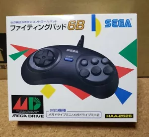 Sega Fighting Pad 6B Game Controller For Mega Drive Mini & 2 ver. HAA-2522 Japan - Picture 1 of 2