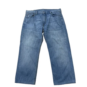 LEVI'S Jeans 569 Mens 36 36x26 Hem Relaxed Straight Wide Casual Light Wash Denim - Picture 1 of 21