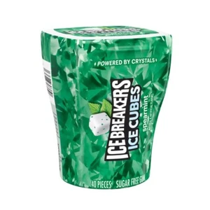 Ice Breakers Ice Cubes Spearmint Gum 40 Pieces 16 Bottles Free Shipping - Picture 1 of 1