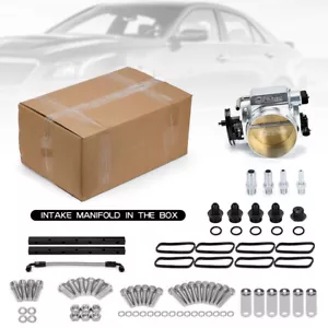 For LS1 LS2 LS High Profile 92mm Intake Manifold w/ Fuel Rail + Throttle Body - Imagen 1 de 7