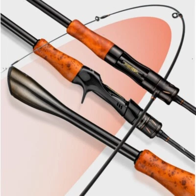 1.68M Lure Fishing Rod Spinning Casting Rods Poles Carbon Fiber Travel Pole Bass - Image 1 of 4