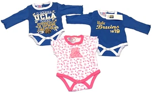 UCLA Bruins Bodysuits Baby Toddler Girls Set of THREE New! 24 Months - Picture 1 of 2