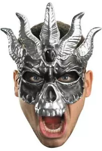 Chrom Kunststoff Schädel Maskerade Maske - Bild 1 von 1