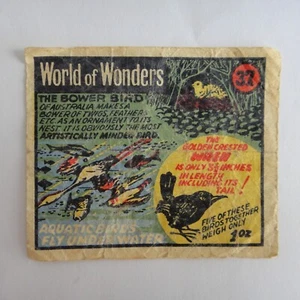 ANGLO 'BELL BOY' BUBBLE GUM WAX WRAPPER - WORLD OF WONDERS 37 - Picture 1 of 2