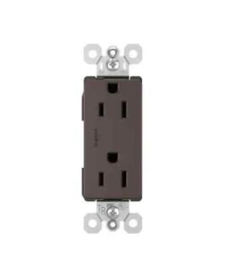 Legrand 15A BRZ Deco Receptacle, No 885TRDBCC12,  Pass & Seymour (2 Pack) - Picture 1 of 5