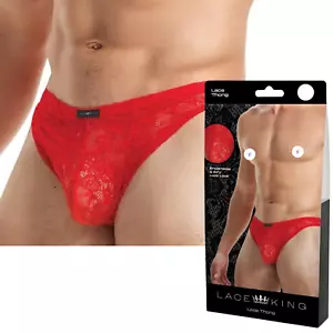 Sexy Breathable Lace Thong Mens Underwear Backless Bikini Pouch Jockstrap L/XL - Picture 1 of 8