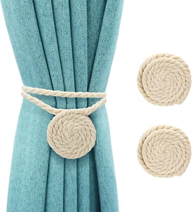 Magnetische Vorhang Raffhalter Boho Gardinenhaken Baumwoll Raffhalter für Vorhän - Bild 1 von 7