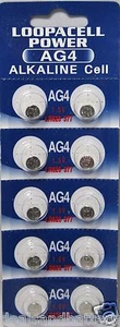 LOOPACELL AG4 LR626 377 SR66 1.5V Alkaline Button Cell Watch Batteries 10 Pack - Picture 1 of 1