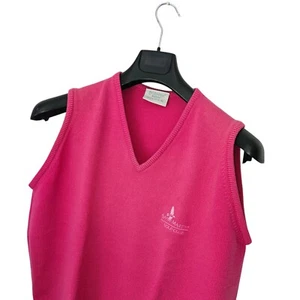 Herren GLENBRAE Premium SAND MARTINS Rosa MERINO Lammwolle GOLF Weste *SLIM* XL-L - Bild 1 von 6
