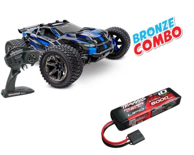 Traxxas Rustler 4x4 VXL Ultimate blau Bronze Combo TRX67097-4-BLUE-BRONZE-COMBO  - Bild 1 von 3