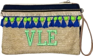 Pochette donna rafia mare ecosostenibile VLE VERA LIMITED EDITION - Foto 1 di 4