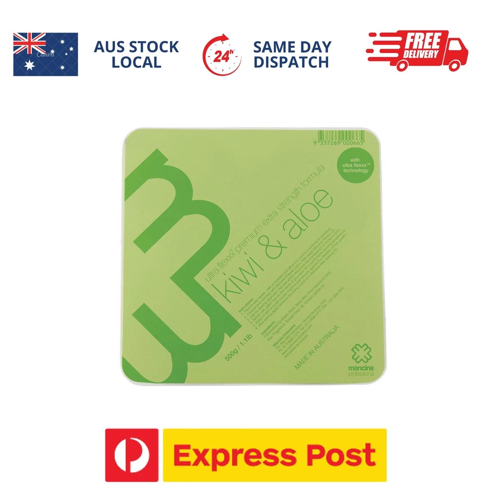 Mancine Ultra Flexxx Kiwi & Aloe Hard HOT WAX Depilatory - 500g TRAY PALLET - image 1 of 1