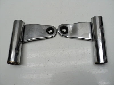 Yamaha XS400 S Heritage Special #2394 Chrome Headlight Mounts / Ears - Image 1 of 2