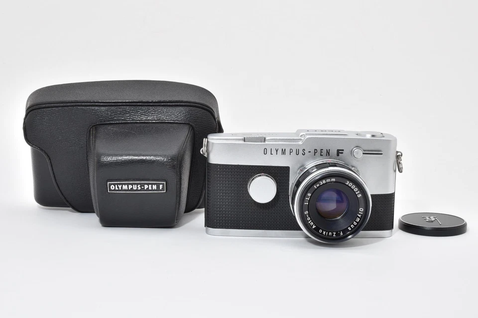【N MINT w/Case】Olympus Pen FT Half Frame 35mm Film Camera f1.8 From JAPAN Read - Image 1 of 4