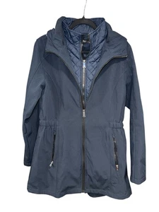 Lauren Ralph Lauren Mantel Damen Navy Softshell Jacke Kapuze Latzfutter Med - Bild 1 von 8