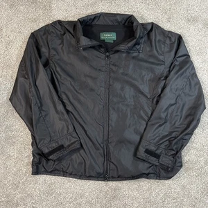 VTG Lauren Ralph Lauren Women L Black Polyester Full Zip Windbreaker Jacket - Picture 1 of 9