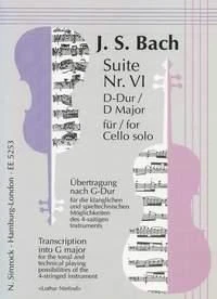 Suite No. 6 in G Major BWV 1012 Lothar Niefind Book [Softcover] Cello Simrock - - Image 1 of 3