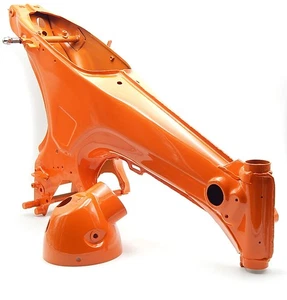New CT70 Dax 5.5L Motorcycle Frame with Headlight Housing - Orange - Bild 1 von 2