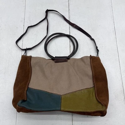 Caterina Lucchi Patchwork Leather Shoulder Crossbody Bag Womens Made in Italy - Image 1 of 4