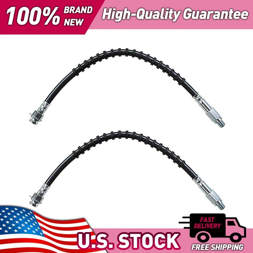 Sunsong Front Brake Line Brake Hose 2x for 1974 till 1978 Ford Mustang II - Image 1 of 1