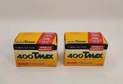 2 Kodak Professional T-MAX 400 Film Black & White Negative 35mm Film 135/36 - Image 1 of 4
