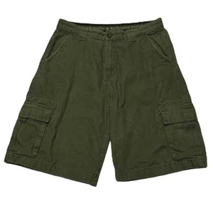 Boy Scouts Of America Uniform Canvas Shorts Youth Size 22 Cargo Cotton Green - Picture 1 of 11
