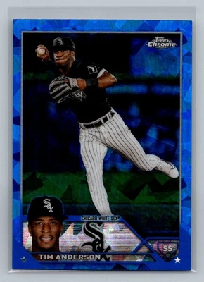 2023 Topps Chrome Sapphire Edition #282 Tim Anderson Chicago White Sox - Image 1 of 2