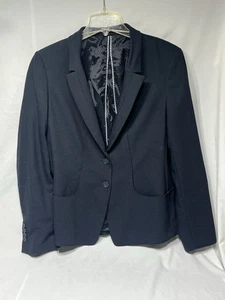 Hugo Boss Damen Blau Wollmischung Blazer Leicht Professionell Büro Größe 12 - Bild 1 von 15