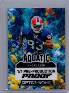 Andre Reed 2025 Leaf Optichrome Football 1/1 Pre Production Proof - Picture 1 of 1