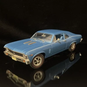 ERTL 1969 Chevrolet Nova SS Diecast Model 1/18 - Classic Light Blue Finish - Picture 1 of 13
