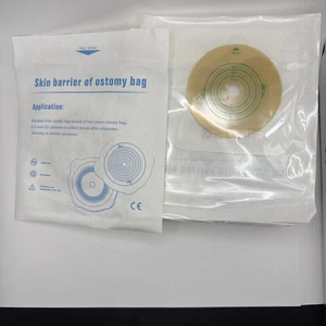 10pcs Adhesive Skin Barriers for two-piece Drainable Pouch Ostomy Barrier - Picture 1 of 2
