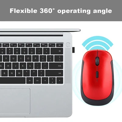 Ultra Thin 2.4G 1200DPI USB Wireless Mouse Ergonomic Optical Positioning Mouse - Image 1 of 4