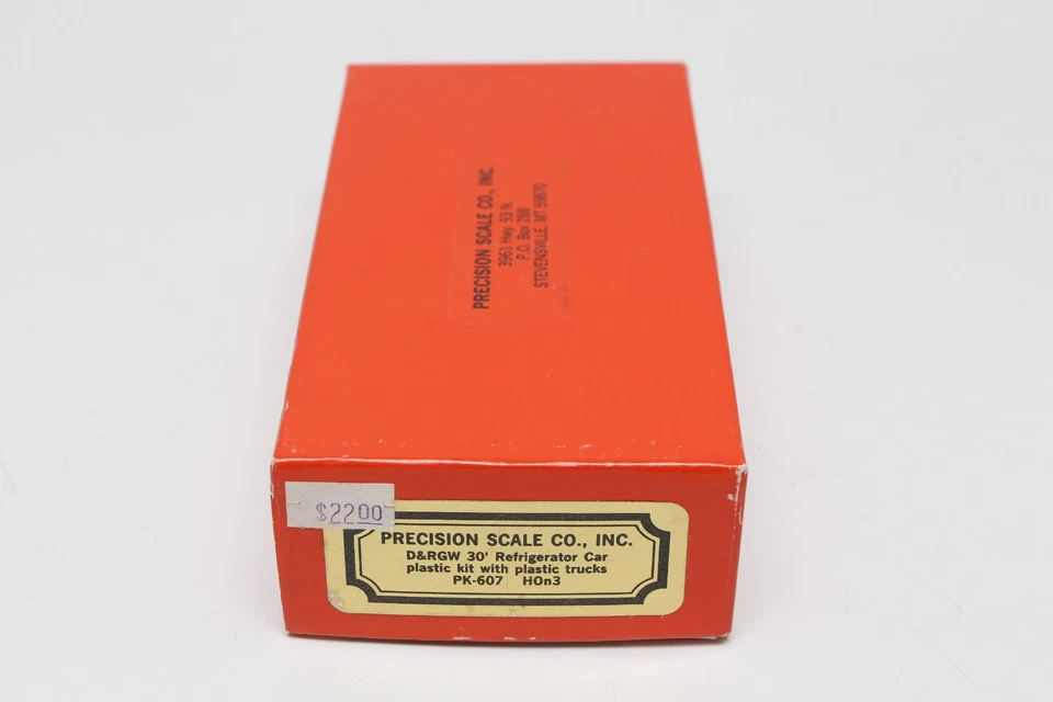Precision Scale Co PSC HOn3 Kit PK-607 D&RGW 30' Reefer w/Plastic Trucks Started - Image 1 of 2