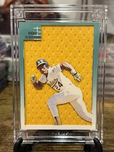 2024 Jersey Fusion 1992 Fleer Rickey Henderson Jumbo 1990 Spring Training Jersey - Picture 1 of 3