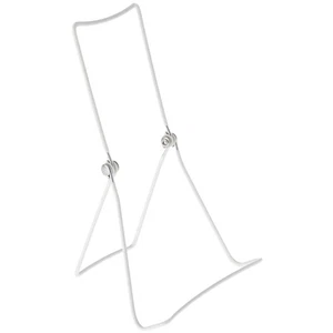 Gibson Holders Adjustable White Wire Display Easel, 5.5" W x 3.5" D x 9.25" H - Picture 1 of 1