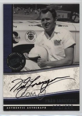 2006 Press Pass Legends Auto Black /220 Fred Lorenzen Auto HOF - Image 1 of 2