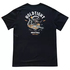 Hold Tight Industries Free Fallin' Black Mens T-Shirt Tattoo Extreme Sports - Picture 1 of 10