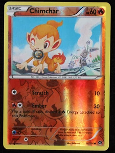 Pokemon TCG - Steam Siege - Chimchar - 18/114 - Common - Reverse Holo LP/NM - Picture 1 of 2