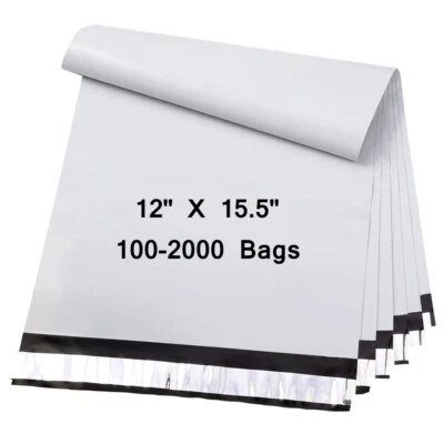 Bolsas de sobre de envío de sobres de polietileno de 100-2000 de 12x15,5 pulgadas bolsas de plástico auto selladas Foto 1 de 4